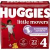 Huggies Size 3 Diapers, Little Movers Baby Diapers, Size 3 (16-28 lbs), 136 Count, Packaging May Vary(Size 4)