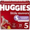 Huggies Size 3 Diapers, Little Movers Baby Diapers, Size 3 (16-28 lbs), 136 Count, Packaging May Vary(Size 5)