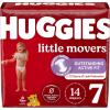 Huggies Size 3 Diapers, Little Movers Baby Diapers, Size 3 (16-28 lbs), 136 Count, Packaging May Vary(Size 7)