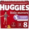 Huggies Size 3 Diapers, Little Movers Baby Diapers, Size 3 (16-28 lbs), 136 Count, Packaging May Vary(Size 8)