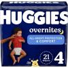 Huggies Size 3 Overnites Baby Diapers: Overnight Diapers, Size 3 (16-28 lbs), 132 Ct (2 Packs of 66), Packaging May Vary(Size 4)