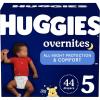 Huggies Size 3 Overnites Baby Diapers: Overnight Diapers, Size 3 (16-28 lbs), 132 Ct (2 Packs of 66), Packaging May Vary(Size 5)