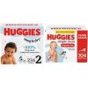 Snug & Dry Bundle: Huggies Snug & Dry Baby Diapers, Size 2 (12-18 lbs), 234 Count & Huggies Simply Clean Unscented Baby Wipes, 11 Flip-Top Packs, 704 Count (11 Packs of 64)(Size 2)