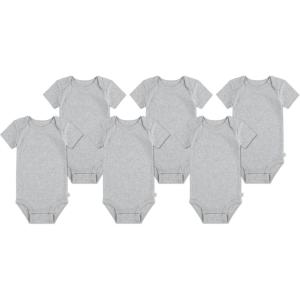 HUGGIES 6-Pack Basic Bodysuit(Light Grey Heather)
