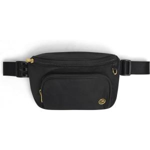 HUGGIES Unisex-Adult Diaper Waistpack Crossbody Bag(Black)