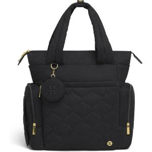 HUGGIES unisex-adult Cozy Hugpack Tote Diaper Bag(Black Quilted)