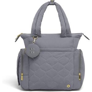 HUGGIES unisex-adult Cozy Hugpack Tote Diaper Bag(Quiet Smoke Quilted)