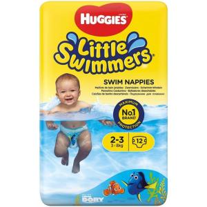 Huggies Little Swimmers Disposable Swim Diapers, Size 5-6 (32+ lbs), 17 Ct(Size 2-3)