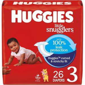 Huggies Newborn Diapers, Little Snugglers Baby Diapers, Size Preemie (up to 6 lbs), 30 Count(Size 3)