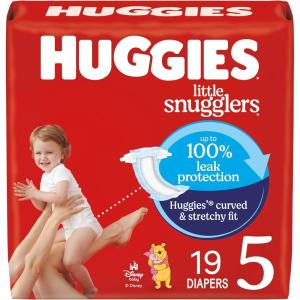 Huggies Newborn Diapers, Little Snugglers Baby Diapers, Size Preemie (up to 6 lbs), 30 Count(Size 5)