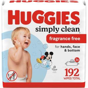 Huggies Simply Clean Unscented Baby Diaper Wipes, 22 Flip-Top Packs (1408 Wipes Total), Packaging May Vary (Pack of 4)(64 Count (Pack of 3))