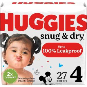 Huggies Size 1 Diapers, Snug & Dry Newborn Diapers, Size 1 (8-14 lbs), 128 Count, Packaging May Vary(Size 4)