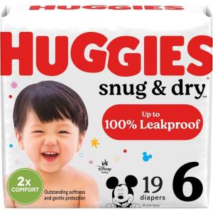 Huggies Size 1 Diapers, Snug & Dry Newborn Diapers, Size 1 (8-14 lbs), 128 Count, Packaging May Vary(Size 6)