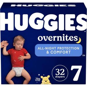 Huggies Size 3 Overnites Baby Diapers: Overnight Diapers, Size 3 (16-28 lbs), 132 Ct (2 Packs of 66), Packaging May Vary(Size 7)