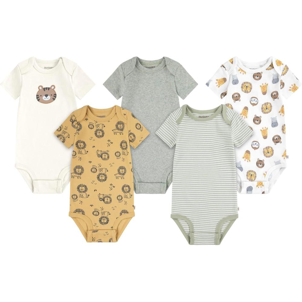 image:imageHUGGIES 5Pack Everyday BodysuitSnow WhiteAnimals