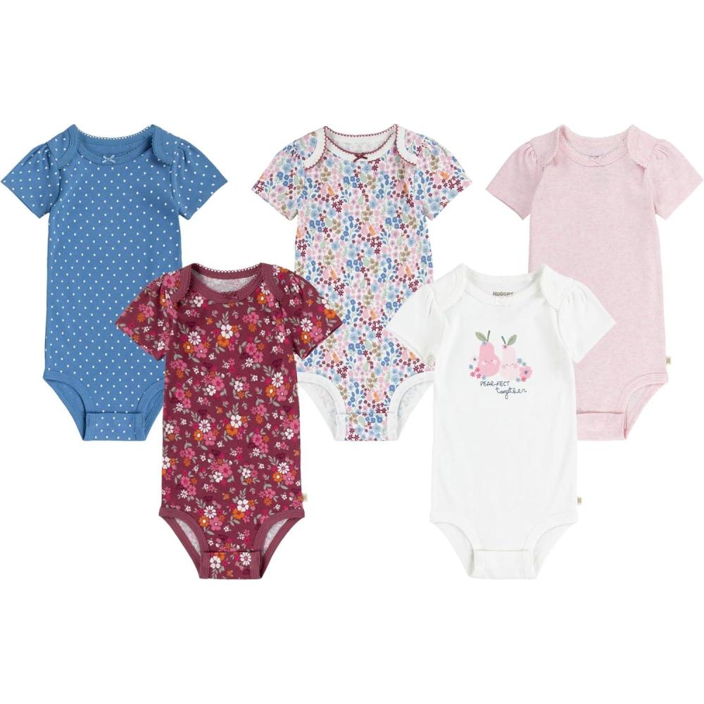 image:imageHUGGIES 5Pack Everyday BodysuitSnow WhiteFlorals