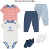 HUGGIES 5-Pack Everyday Bodysuit(Oatmeal Heather/Americana)