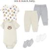HUGGIES 5-Pack Everyday Bodysuit(Snow White/Animals)