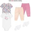 HUGGIES 5-Pack Everyday Bodysuit(Snow White/Florals)