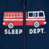 HUGGIES Baby 3-pack Footed Coverall Pajamas(Mid Grey Heather/Fire Trucks)
