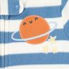 HUGGIES Baby 3-pack Footed Fleece Coverall Pajamas(Blue Fog/Planets)