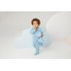 HUGGIES Baby 3-pack Footed Fleece Coverall Pajamas(Blue Fog/Planets)