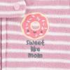 HUGGIES Baby 3-pack Footed Fleece Coverall Pajamas(Snow White/Donuts)