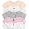 HUGGIES Baby 5-pack Elevated Bodysuit(Cameo Pink/Heather)