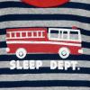 HUGGIES Baby Long Sleeve Pajama 4-piece Set(Mid Grey Heather/Fire Trucks)