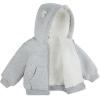 HUGGIES Fleece Lined Zip Up Hooded Jacket(Light Grey Heather)