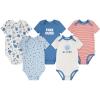 HUGGIES 5-Pack Everyday Bodysuit(Oatmeal Heather/Americana)