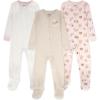 HUGGIES Baby 3-pack Footed Coverall Pajamas(Granola/Snacks)