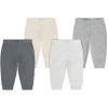 HUGGIES Baby 4-Pack Pants(Mid Grey Heather/Stripe)