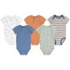 HUGGIES Baby 5-pack Elevated Bodysuit(Desert Sage/Orange)