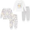 HUGGIES Baby Long Sleeve Pajama 4-piece Set(Snow White/Stars)