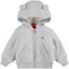 HUGGIES Fleece Lined Zip Up Hooded Jacket(Light Grey Heather)