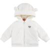 HUGGIES Fleece Lined Zip Up Hooded Jacket(Snow White)