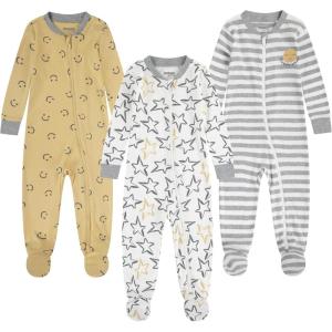 HUGGIES Baby 3-pack Footed Coverall Pajamas(Snow White/Stars)