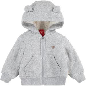 HUGGIES Fleece Lined Zip Up Hooded Jacket(Light Grey Heather)