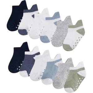Huggies 12-Pack Lightweight Ankle Gripper Socks(Desert Sage/Blue)