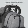 HUGGIES Unisex-adult Day Pack Diaper Backpack, Black/Solid, One Size(Dark Grey Heather/Black)